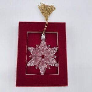 Marquis by Waterford Snowflake Lead Crystal Annual 2011 Ornament in Box